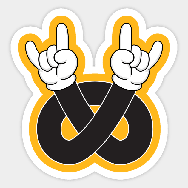 Rock Pretzel Sticker by Woah_Jonny